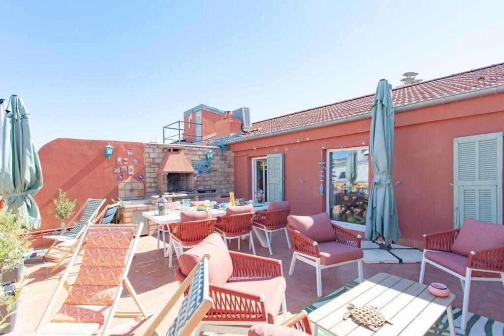 #48 Suite Jean Top Floor Terrace 5Min Walk Sea Ac ニース エクステリア 写真